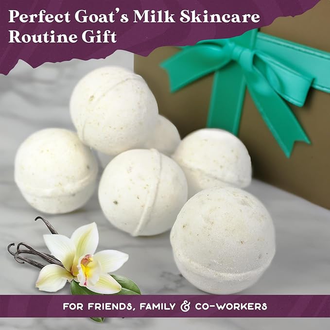 Purple Canyon Bath to Bed Natural Bath Bombs | Relaxing Sleep Support with Magnesium | Chamomile and Vanilla Scented Handmade Bath Bombs Set