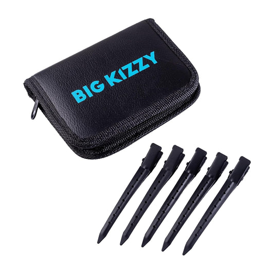 Big Kizzy Duck Bill Clips - 5 Large Clips for Hair Extensions, Hair Cut, and Styling to Separate and Section Hair