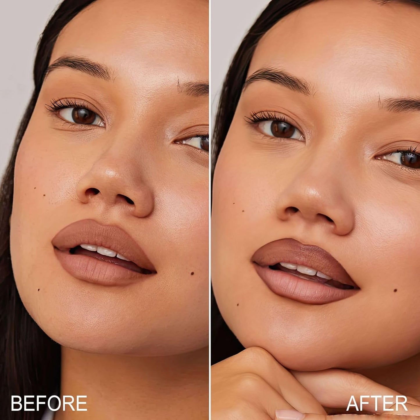 OETUIOW Lip Stain Lip Gloss, Long Lasting & Waterproof Non-Stick Cup Highly Pigmented Natural Finish for All Skin Types (Rose)