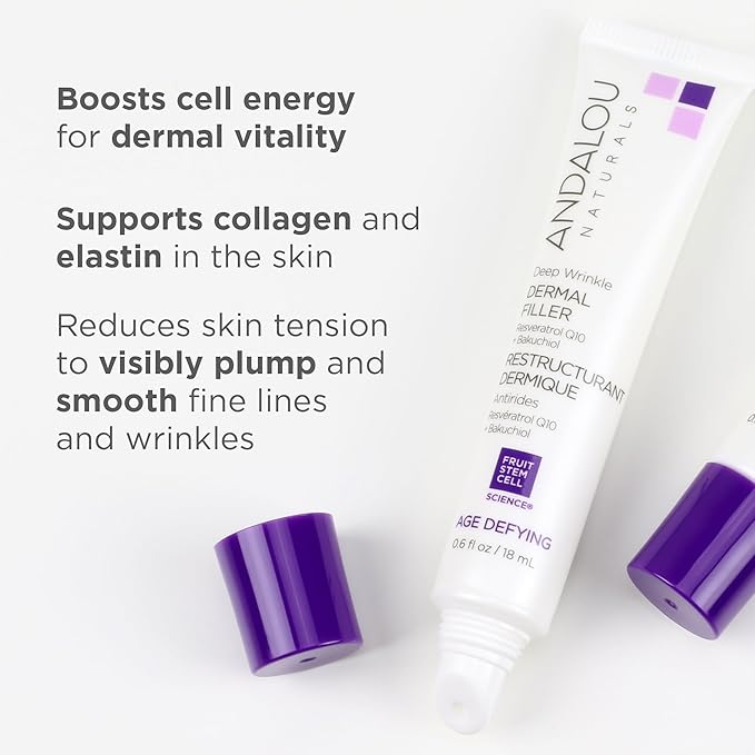 Andalou Naturals Deep Wrinkle Dermal Filler, Aloe Vera, 0.6 Fl Oz