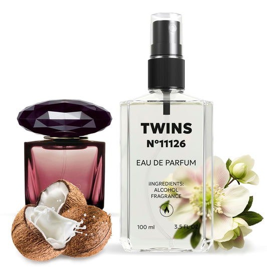 TWINS Impression of Crystal Noir | Perfume for Women Eau de Parfum | No.11126 | 3.4 Fl Oz / 100 ml