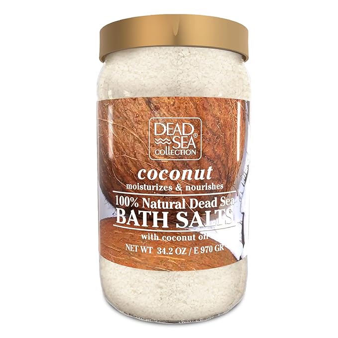 Bundle-Dead Sea Collection Bath Salts Enriched- Argan +Coconut + Himalayan - Natural Salt for Bath -3X Large 34.2 OZ. - Nourishing Essential Body Care for Soothing and Relaxing Your Skin