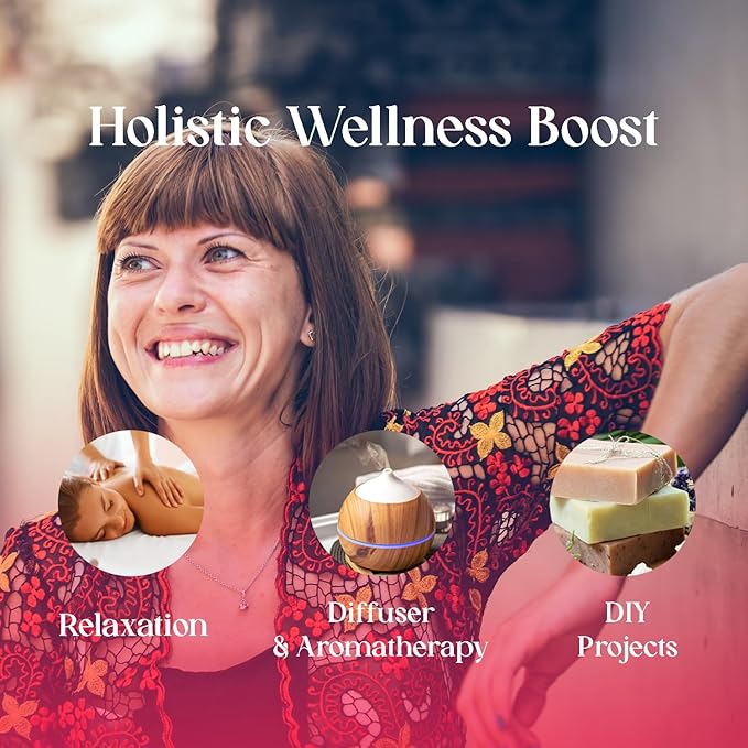 White Naturals Rejuvenating Essential Oil Blend – Energizing Aromatherapy Oil for Skin and Mind, 100% Pure & Natural Essential Oils for Relaxation, Focus & Mood Boost, 1oz