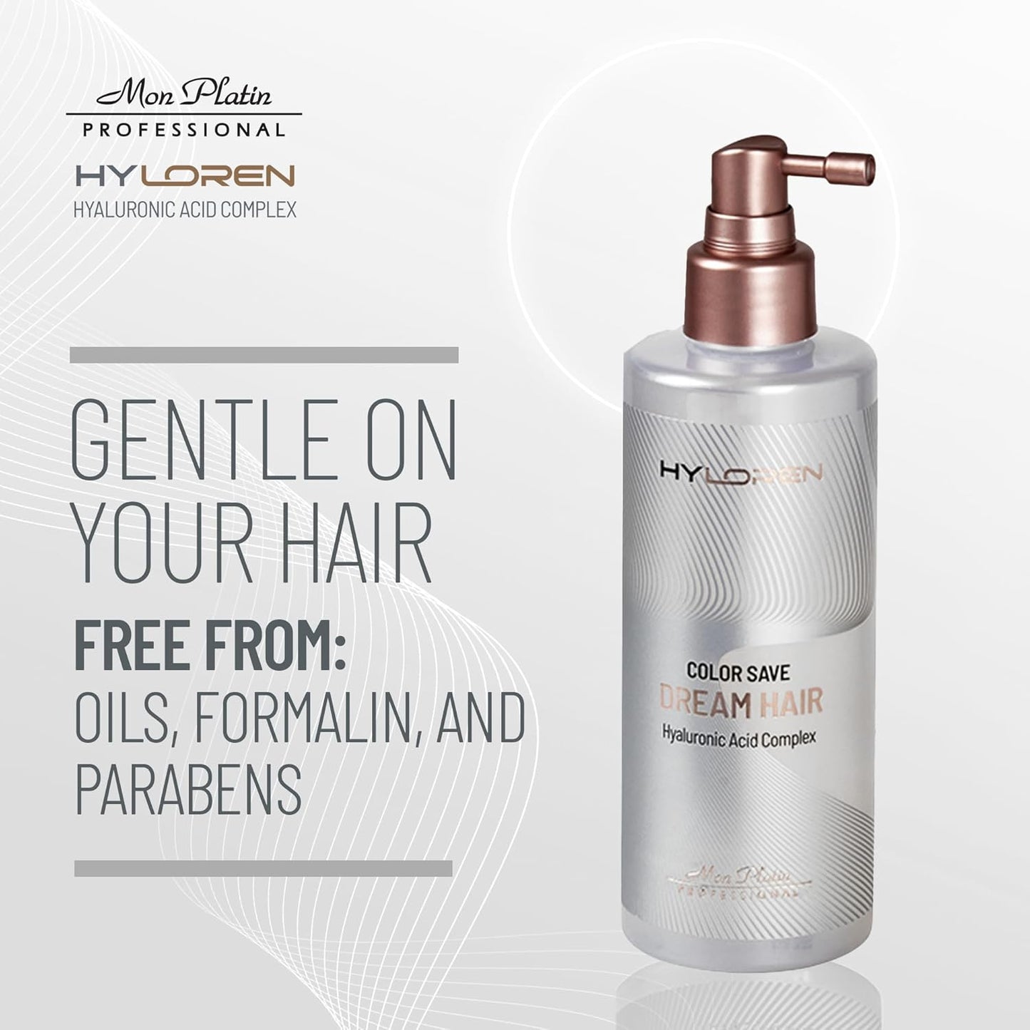 Hyloren Dream Blow Dry Hair Spray Heat Protection for Colored/Dry Hair - Color Save Formula, Humidity Resistant, Smooth, Uniform Hair, Locks in Moisture, High Gloss Shine - 250ML