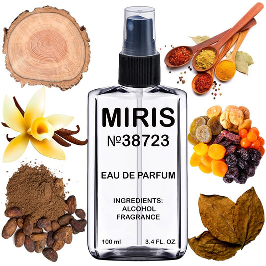 MIRIS No. 38723, Inspired by Tobacco Vanille, Long-Lasting Unisex Eau de Parfum for Women & Men, Spray 3.4 Fl Oz / 100 ml