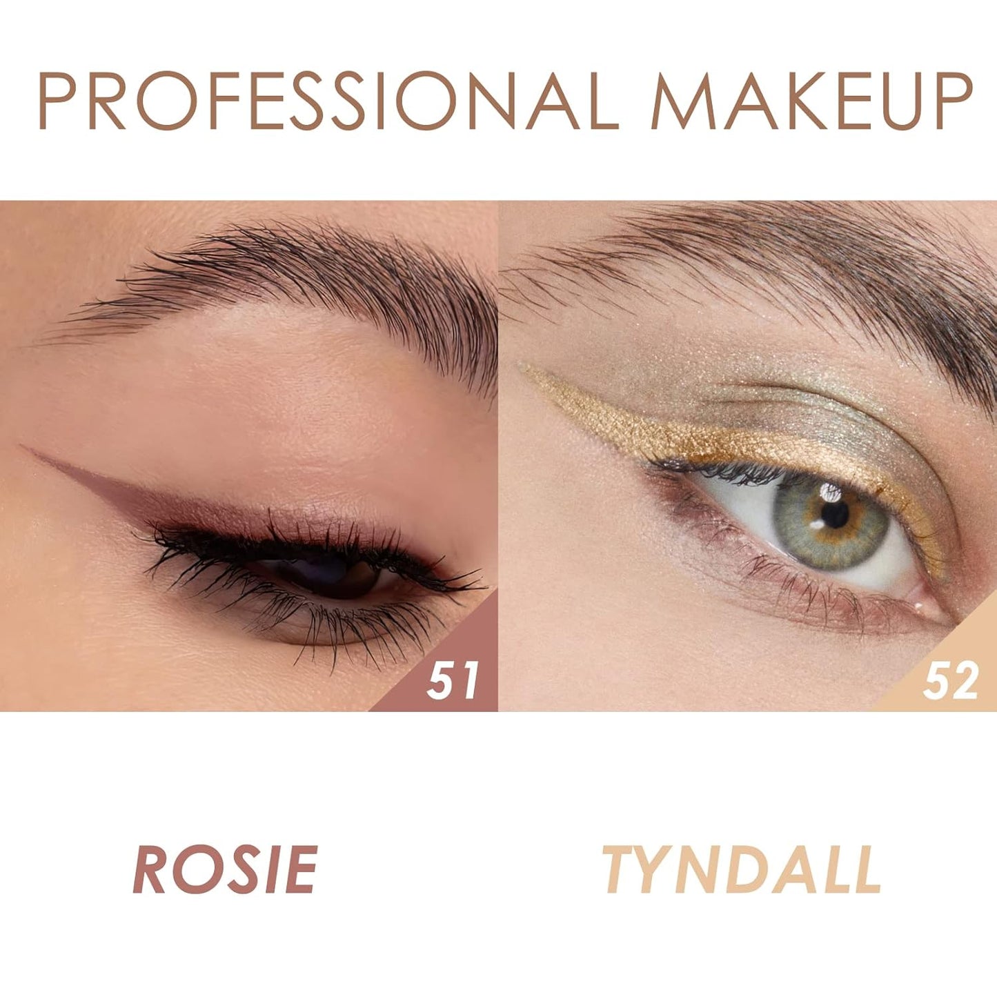 FOCALLURE 2 Pcs Cream Eyeshadow Stick,Brightener Eyeshadow Pencil Crayon,Highlighter Eye Shadow Stick Sets with Crease-proof Formula,Long Lasting Waterproof Eye Shadow Make Up,Money Glory