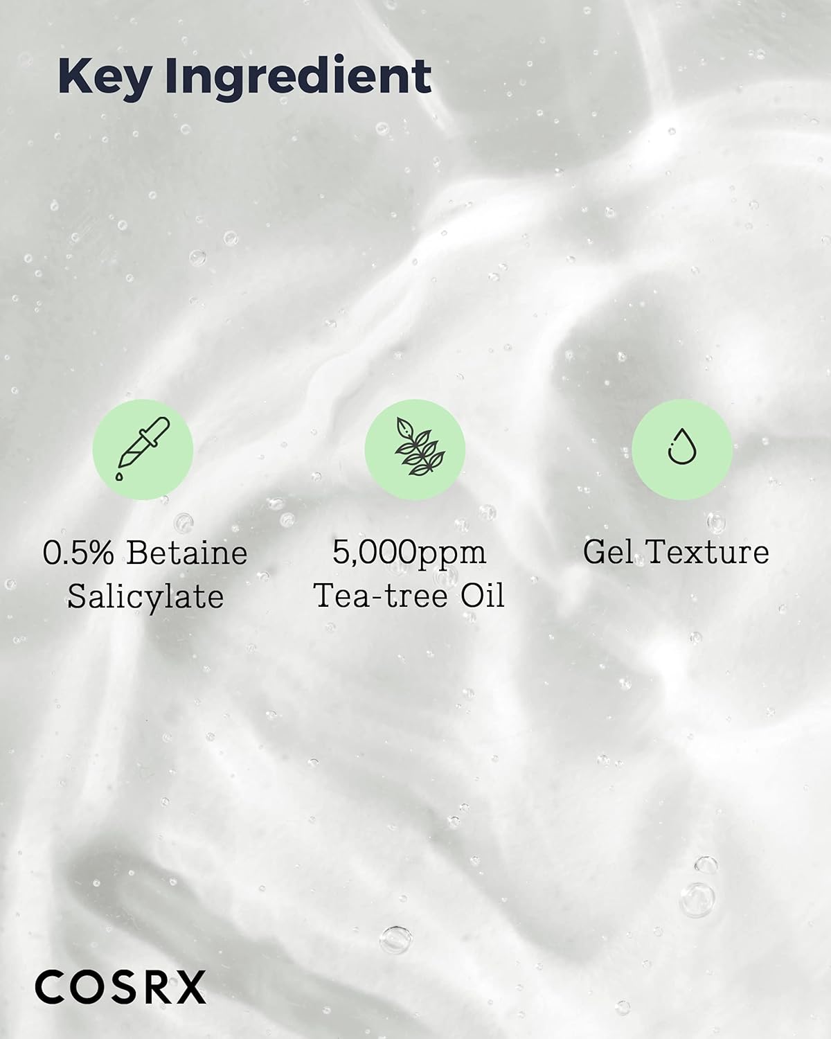 COSRX Low pH Good Morning Gel Cleanser 1.7 fl.oz / 50ml | TSA Approved Travel Size Mild Face Cleanser | Korean Skin Care for Acne Prone Skin, PH Balancing, Anti Acne, Breakouts Treatment