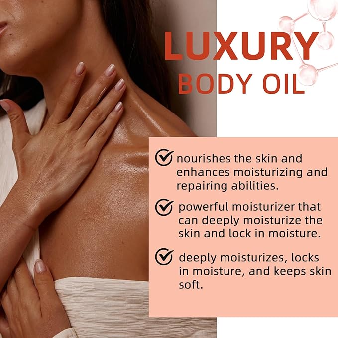BAUTY JSEON Body Firming ，Hydrating and Firming Skin Oil for Arms, Body Oil – with Vitamin E, Rosehip, and Almond Oils，Suitable for Buttocks, Abdomen, Thighs.