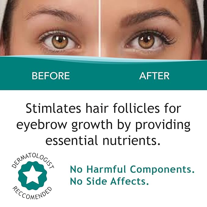 FEG Max Eyebrow Enhancer Growth Treatment Serum | Enhancing to Help Lengthen and Thicken Eyebrows | Non-irritating Brow Serum | 6ml