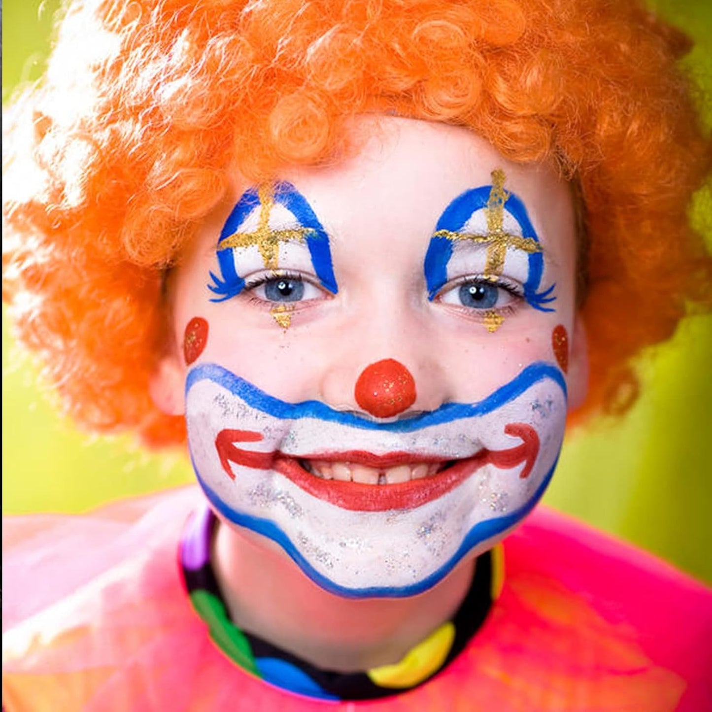 MEICOLY Red White Blue Face Body Paint Set,4th of July Accessories,4th of July Face Paint,4th of July Outfits for Women,Patriotic Independence Day Pride Face Paint with Painting Brushes and Sponges