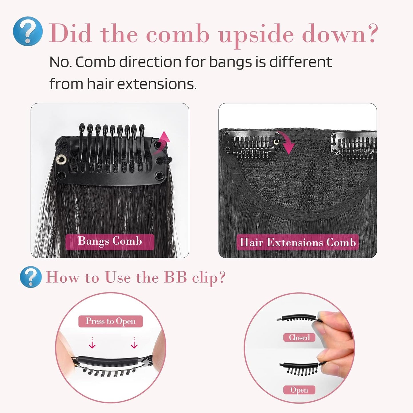 REECHO Long Side Air Bangs, Wavy Curly Clip in Bangs Front Side Bangs for Women Daily Use 2 PCS Set Long Temples-Light Brown