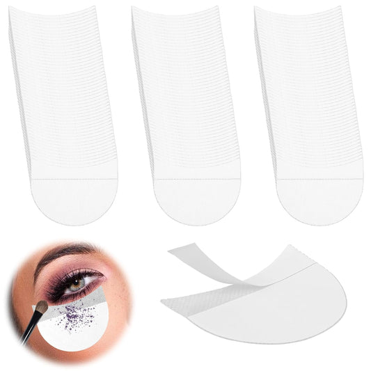 150 Pcs Eyeshadow Shields, Lint Free Eyeshadow Stencil Gel Pad Under Patches, Prevent Makeup Residue Eye Shadow Makeup Patches for Eyelash Extensions, Eyeliner, Lip and Tinting Makeup