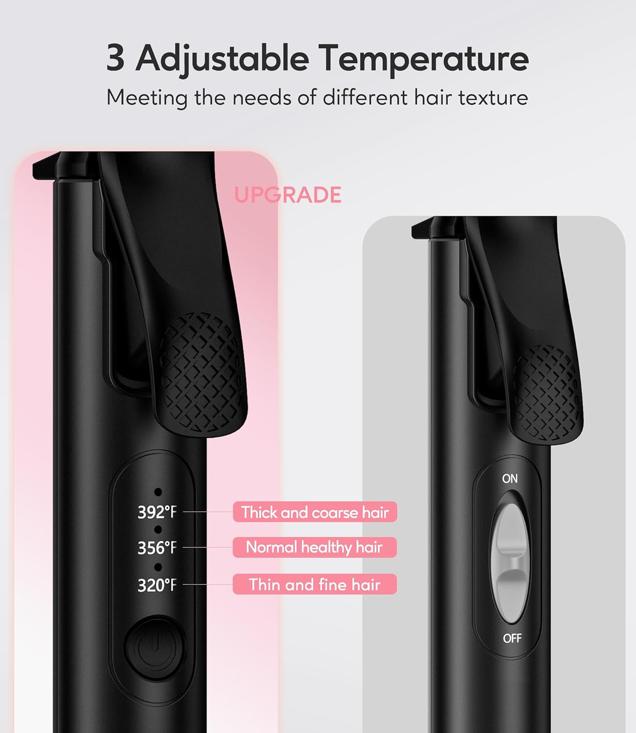 FARERY Mini Curling Iron Dual Voltage, 3/4 Inch Travel Curling Iron with 3 Adjustable Temperature, Ceramic Mini Hair Curler with Argan Oil & Keratin Infused, Travel Size Curling Wand with Storage Bag