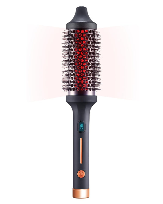 Sutra Thermal Brush - Lightweight Heated Round Brush for Hair Styling & Blow Out - Digital Display, Auto Shut-Off & Ionic Technology - Professional Styling Tools for All Hair Types