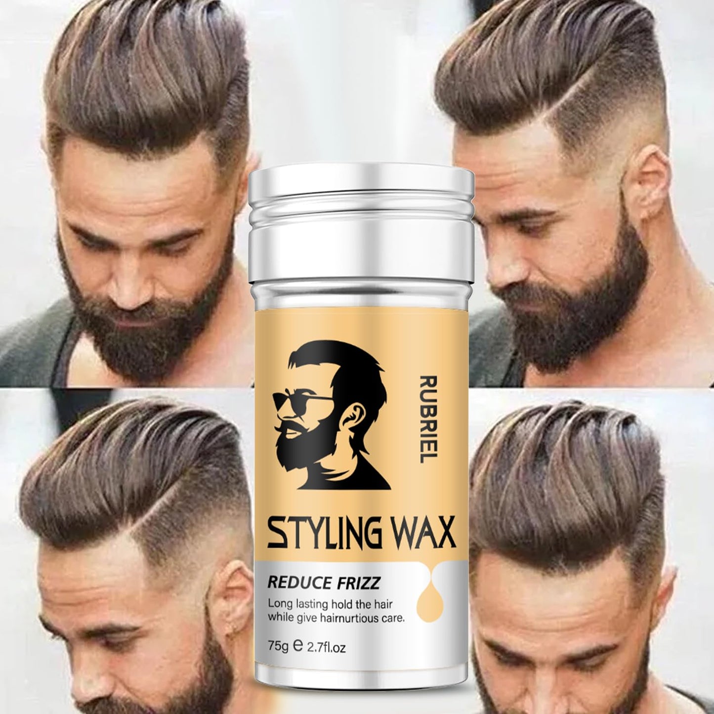 Hair Wax Stick for Men Women, Strong Hold, Long-lasting Professional Grade for a Soft,Hair Styling Wax Hair Smoothing Stick Great Gift for Men（1 pack）