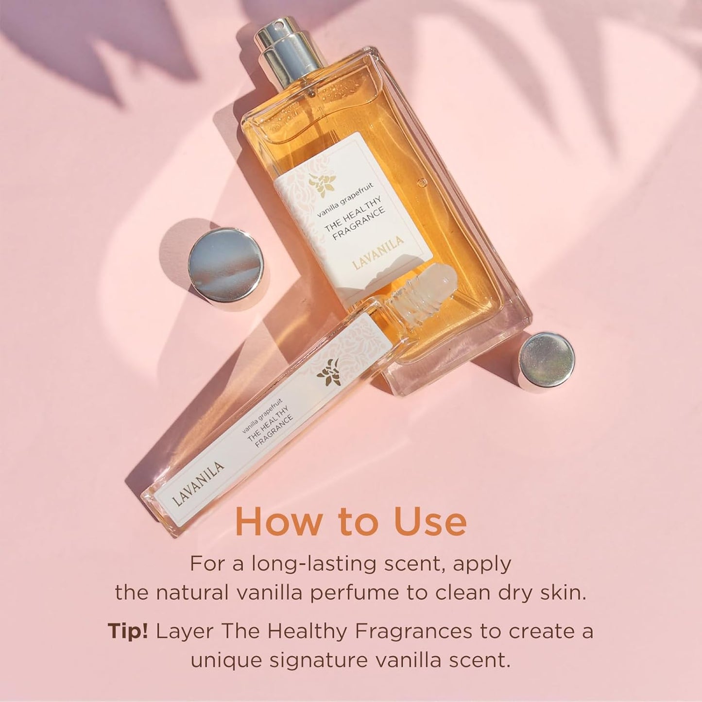 Lavanila Vanilla Grapefruit Perfume for Women, 1.7 Fl Oz - Citrus, Warm Cedarwood & Soft Vanilla Fragrance, Clean and Natural Eau de Parfum Made In USA