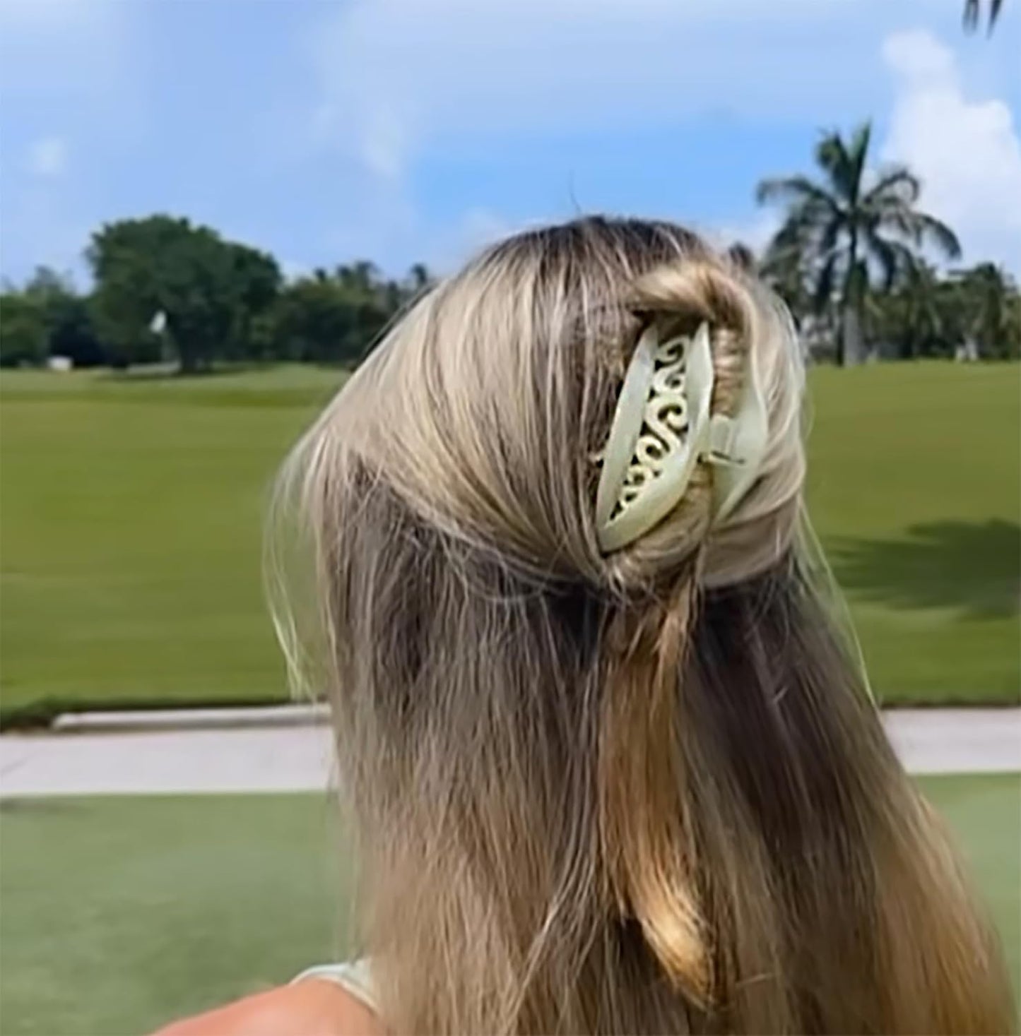 Camila Paris CP3393 French Hair Clip for Thick Long Curly Wavy Hair, Lime, Girls Jaw Clip, Strong Hold No Slip Grip, Made in France