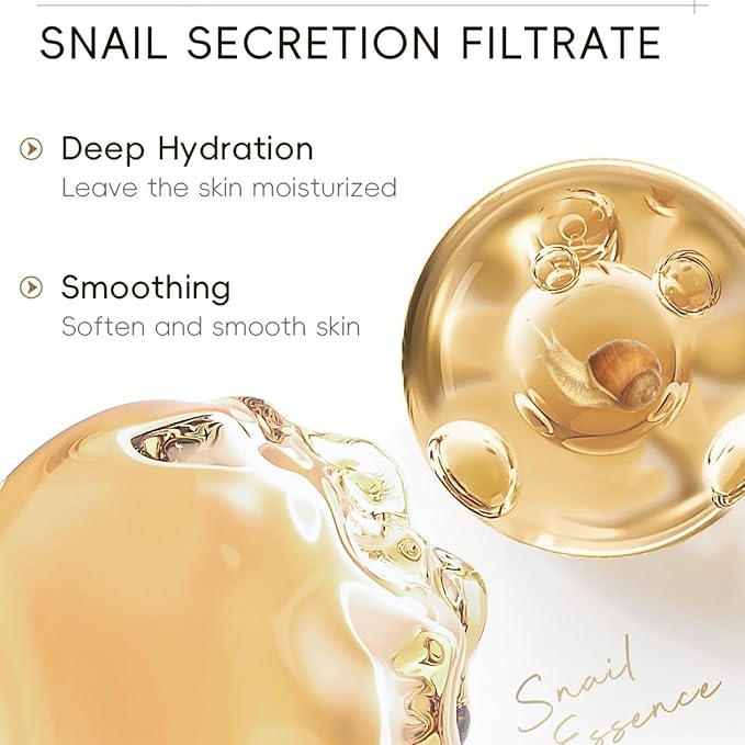 Korean Skin Care Set Snail Women Gifts - Skin Care Kit Moisturizing - 5PCS Skincare Set - Firming Skincare Gift Set - Travel Essentials - with Cleansing Gel, Toner, Serum, Eye Cream, Essence Cream