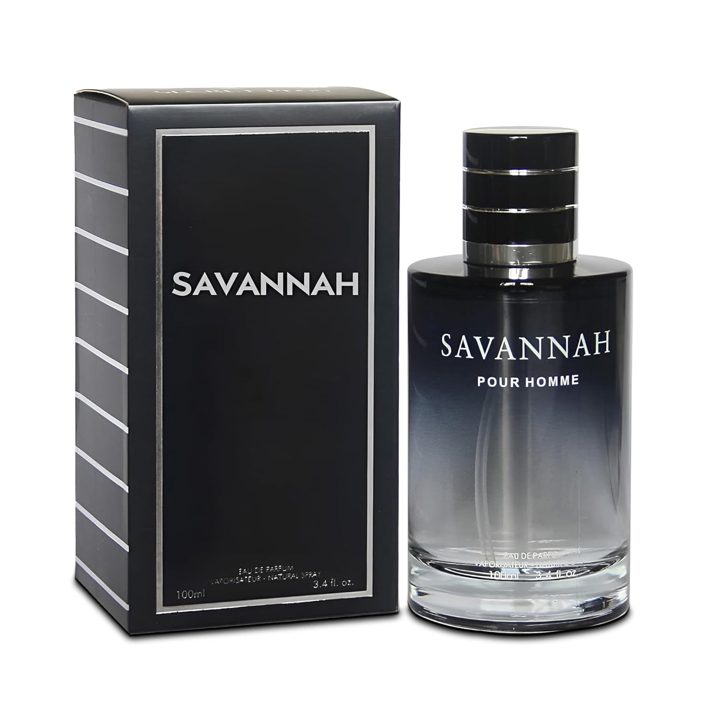 Savannah Cologne for Men Natural Spray Perfume Classic Scent Eau De Toilette for Daily Use 3.4 Fluid Ounce