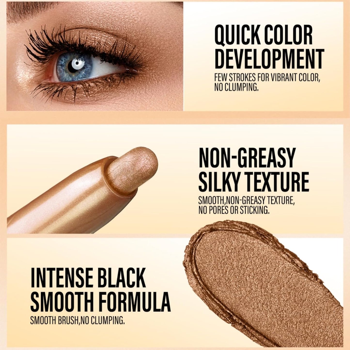 Jolilab Eyeshadow Stick Set, 8 Colors Matte Professional Bright-Colored Contouring and Highlight Eyeshadow Stick, Cream Waterproof Long Lasting High Pigmented Eye Shadow. (2, 05+07)