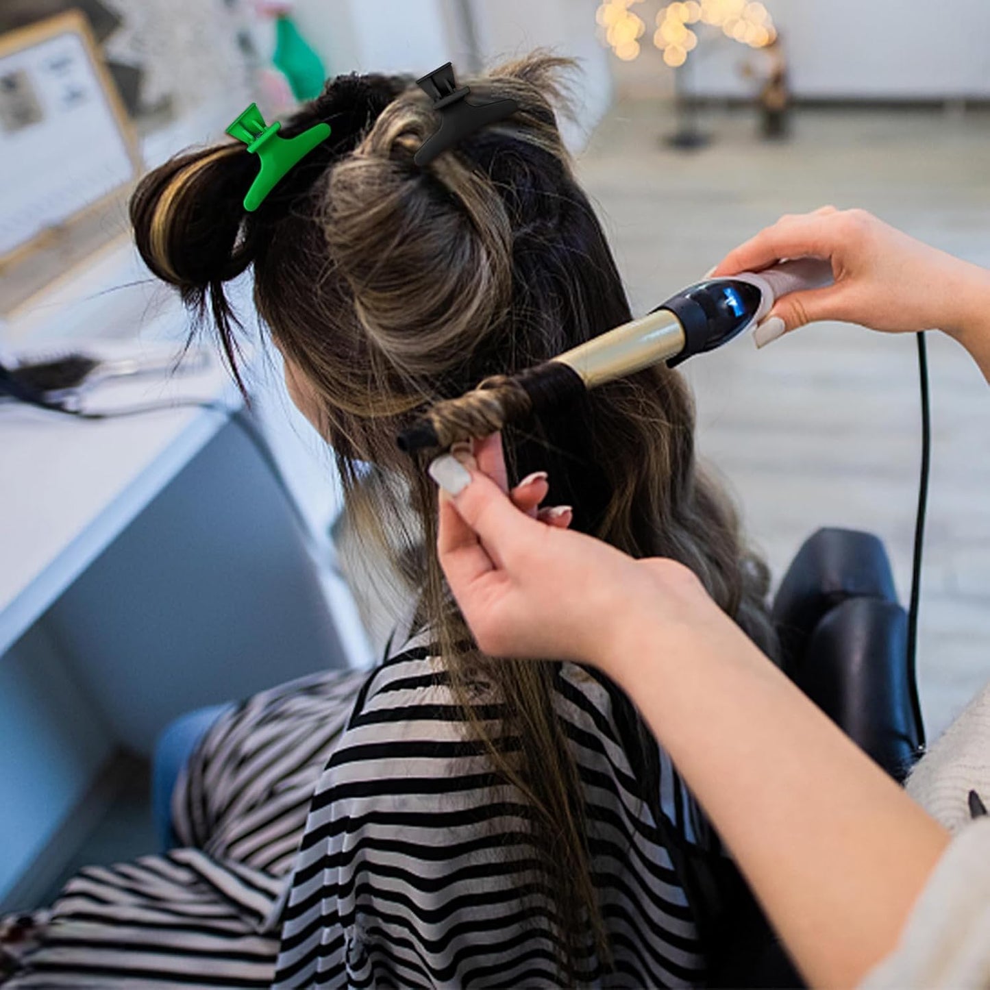 Ondder Colorful Butterfly Hair Clips for Styling Sectioning Pro Salon Butterfly Plastic Claw Clips Hair Styling Clip Barber Clips for Cutting, Coloring Hair, Hair Accessories for Women Girls