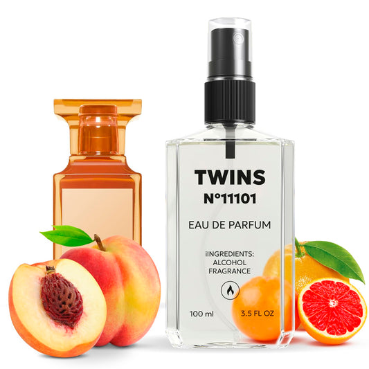 TWINS Impression of Bitter Peach | Unisex Perfume for Women and Men Eau de Parfum | No.11101 | 3.4 Fl Oz / 100 ml