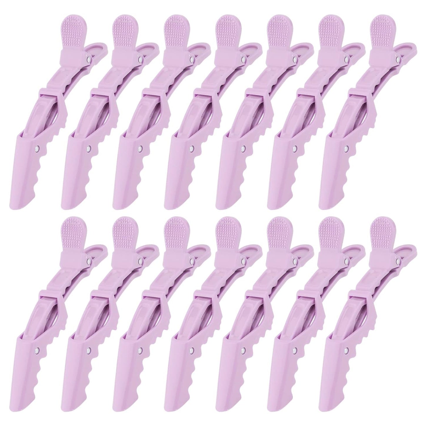 Ondder 14 Pcs Purple Alligator Hair Clips for Styling Sectioning Larger Salon Pro Barber Hair Clips for Coloring Cutting Big Alligator Clips for Hair Styling Accessories for Women Men