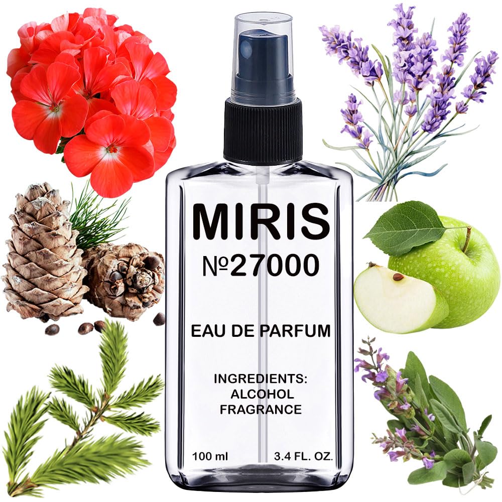 MIRIS No. 27000, Inspired by Hugo Man Extreme, Long-Lasting Eau de Parfum for Men, Spray 3.4 Fl Oz / 100 ml