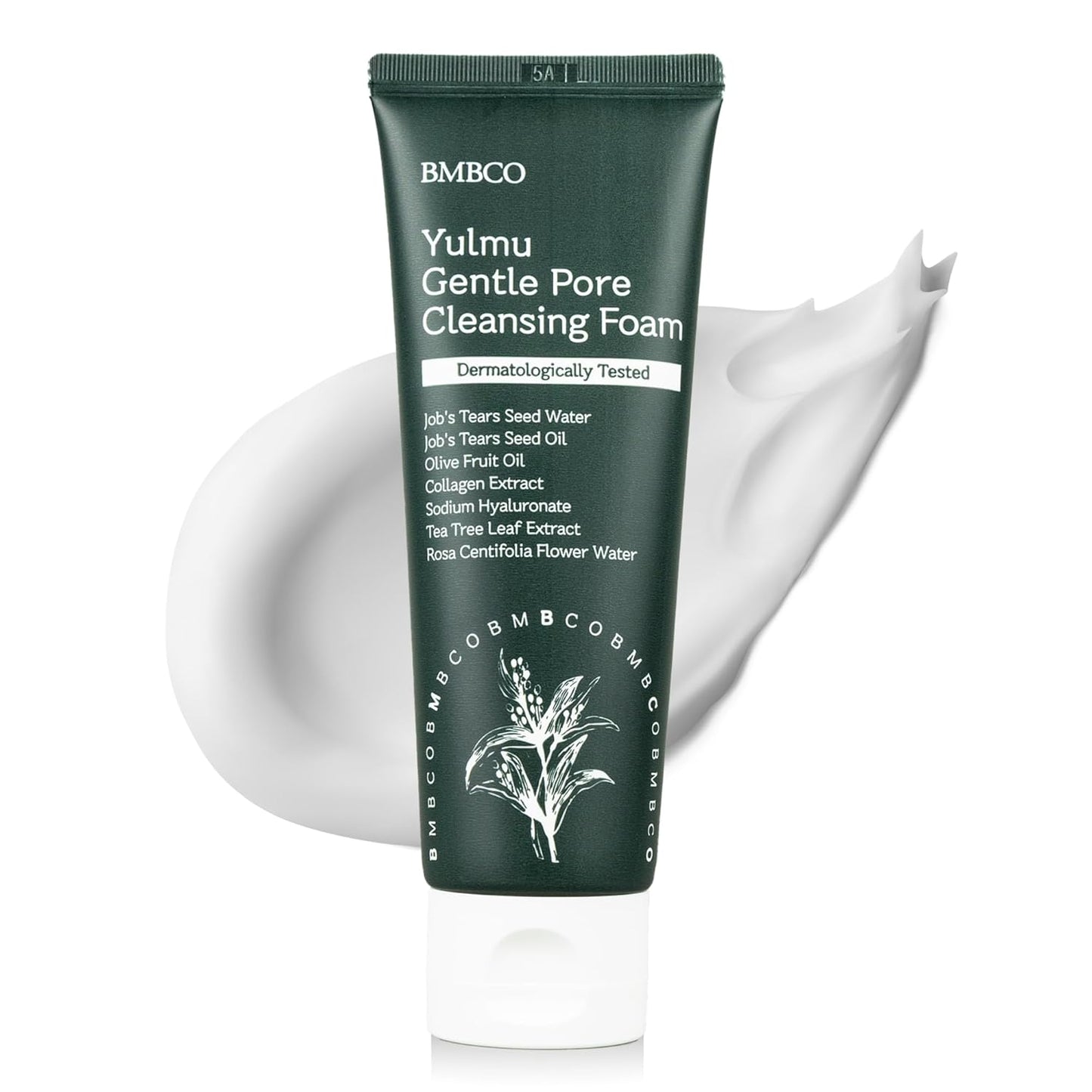 BMBCO Gentle Pore Cleansing Foam for Sensitive Skin – Yulmu Vegan Face Wash with Natural Surfactants & Hydrating Formula, 120g