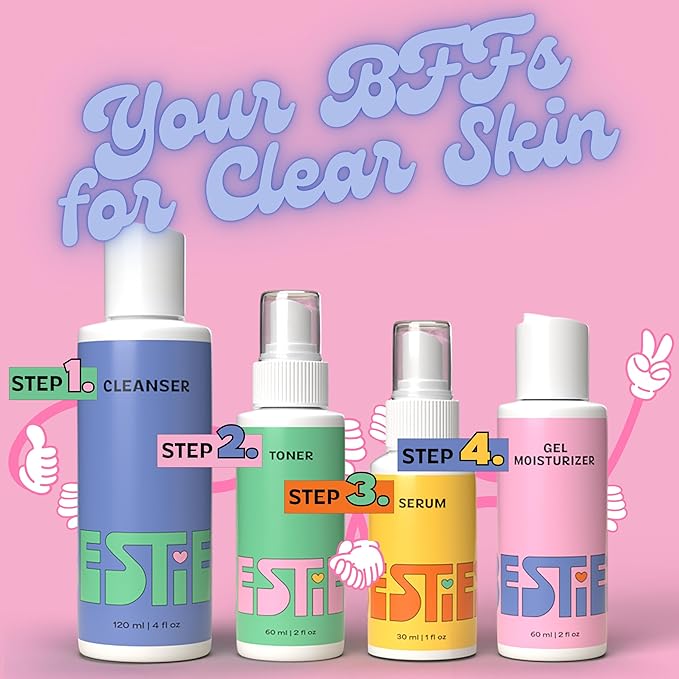 InstaNatural BESTIES Gentle Teen Gel Face Moisturizer | with Vitamin C, Hyaluronic Acid, Niacinamide | for Hydration, Smoothness, Even Skintone | Simple Skincare for Healthy Skin (for All Skin Types)