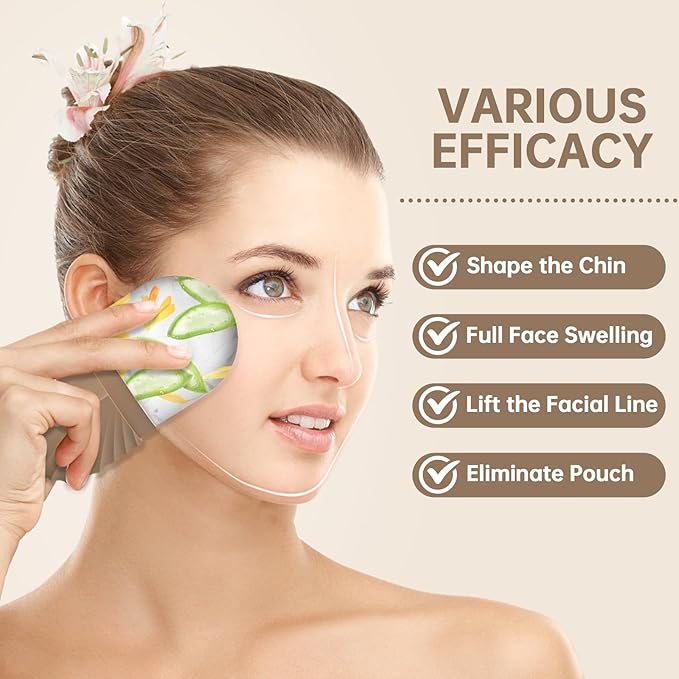 Ice Face Roller, Ice Cube Roller for Face，Facial Beauty Ice Roller Skin Care Tools,De-Puff Eye Bags, Reduce Migraine Pain（Brown）