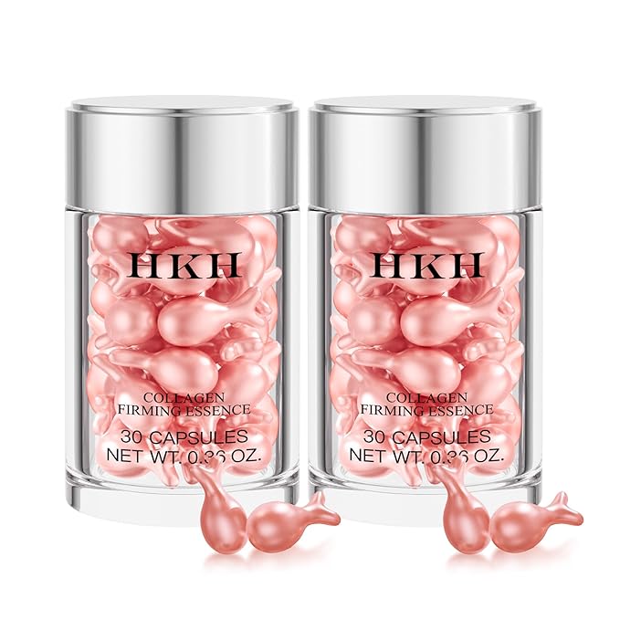 Retinol Collagen Anti-Aging Wrinkle 60 Capsules Face Serum with scissors,Vitamin A Retinol Anti-Aging Serum,Visibly Smooth Fine Lines & Wrinkles.Smooth,Hydrate and Moisturize,Travel Portable