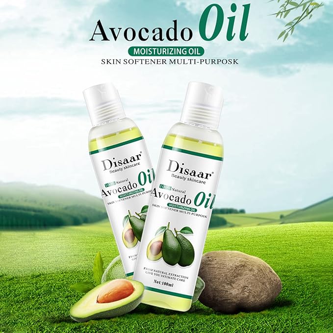 Natural Softening Multi-Purpose Moisturizing Mineral Oil Relive Dry Skin 100ml/3.38fl.oz (Avocado Oil)