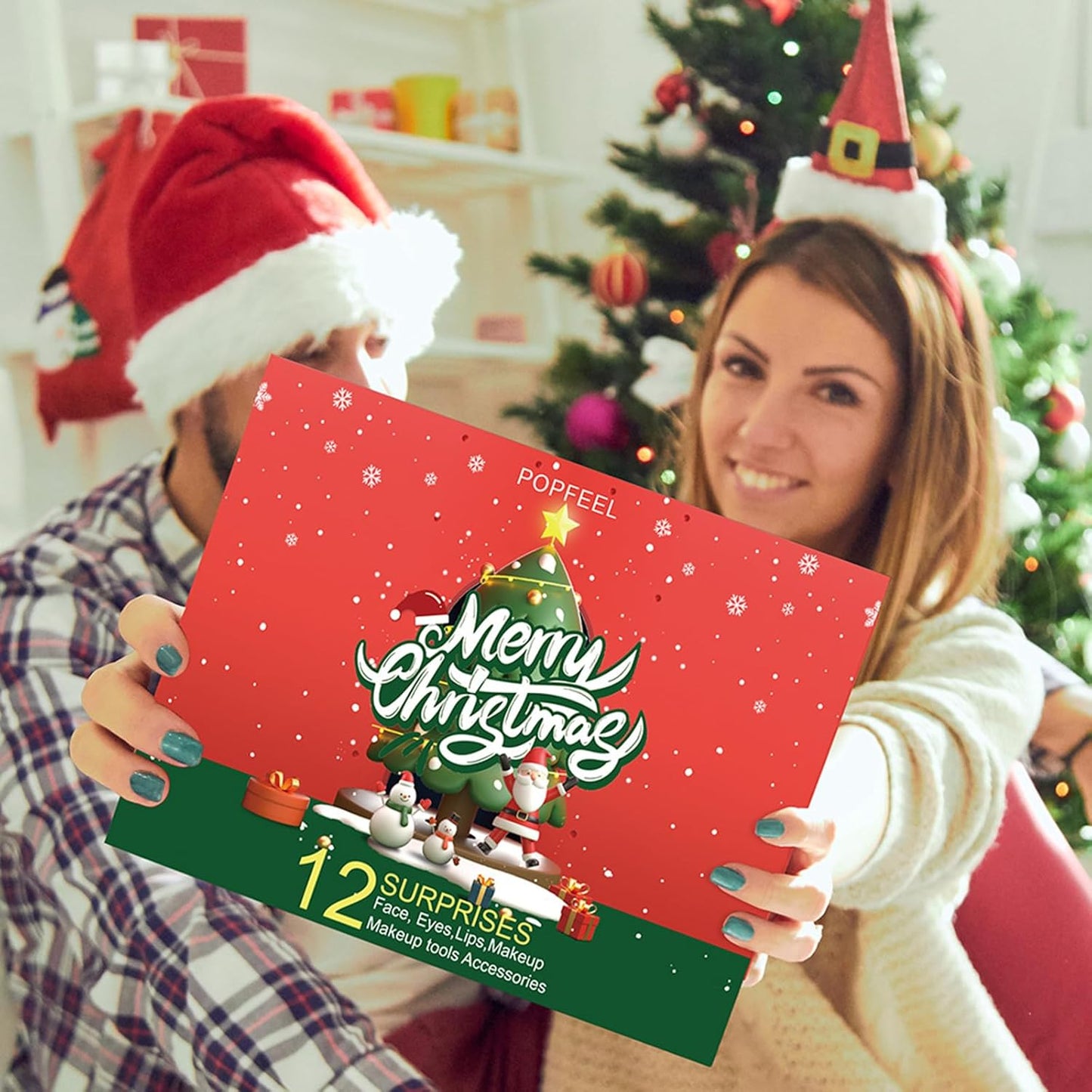 Makeup Set Box, Advent Surprise Assortment Gift with Professional Makeup Products, Cosmetics Set Party Favors for Women Teenager Girls, Vegan & Cruelty-Free