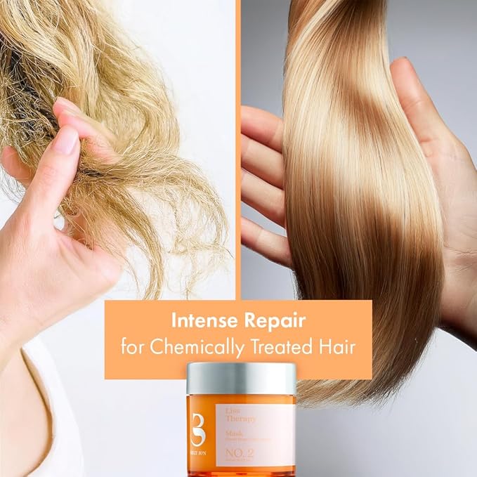 Liss Therapy Hair Mask for Chemically Straightened Hair – Salt-Free, Enriched with Plant Stem Cells and Advanced PLEX Complex – 500ml by Bolly Jo'n