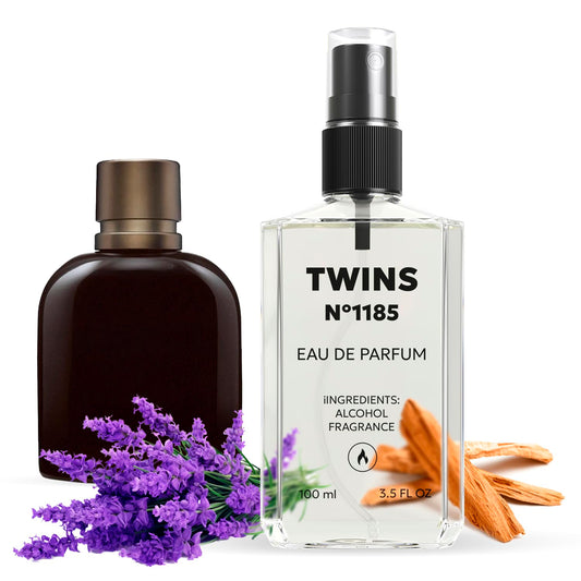 TWINS Impression of Intenso | Perfume for Men Eau de Parfum | No.1185 | 3.4 Fl Oz / 100 ml