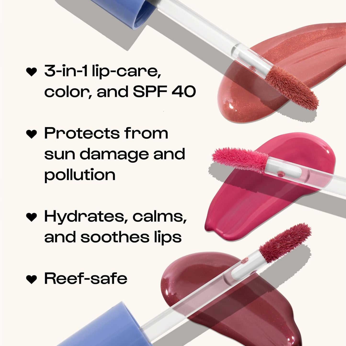 ALLEYOOP Sun Serum Lip Oil SPF 40 – Tinted Lip Oil with SPF, Hydrating Tinted Lip-Moisturizer for Women, Lips Sunscreen for Cracked Lips, Smooths & Soothes, Vegan, Travel-Friendly, Hazy