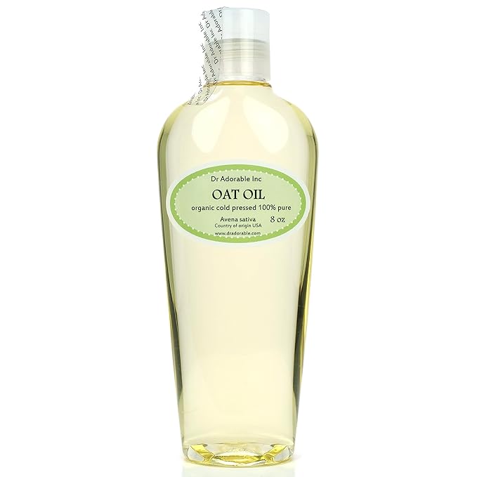 Dr Adorable - 8 oz - Oat Oil - 100% Pure Natural Premium Organic Cold Pressed Fresh
