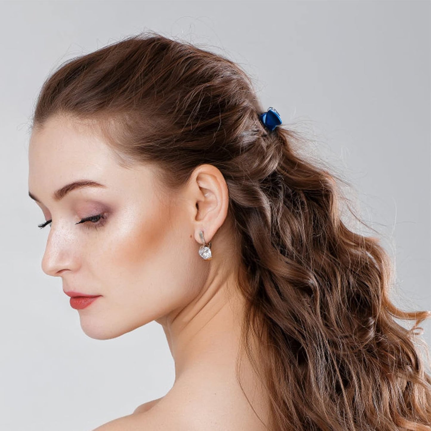 YOHAMA 36 Pcs Hair Clips Mini Glossy Claw Clamp Colorful Great for Design Children Women Girls Hairstyles Decroation Buns Pining Bangs Strong Grip Multifunction Little Clips.