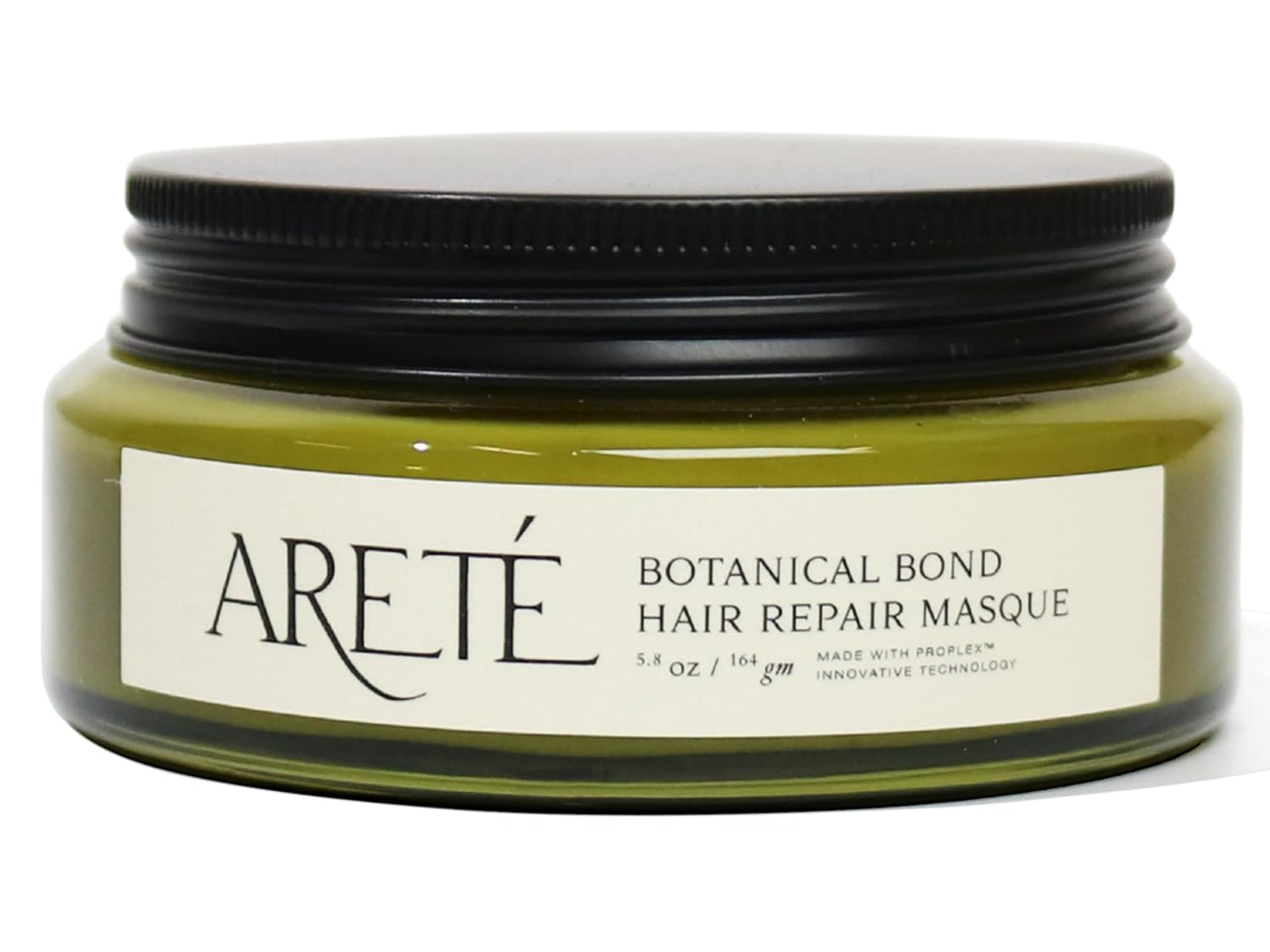 ARETÉ Botanical Bond Hair Repair Masque, Plant‑Derived PROPLEX Repair Treatment Hair Mask with Quinoa, Olive, Buriti & Sweet Basil for Strength, Shine & Frizz Control, 5.8 oz