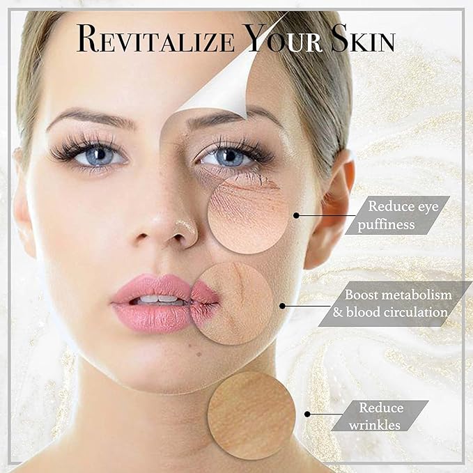 Gua Sha & Jade Roller 3 in 1, Face Roller, Guasha Facial Massage Skin Care Tool Set, Massager for Removal of Wrinkles & Eye Puffiness, Anti-Aging & Body Relaxation