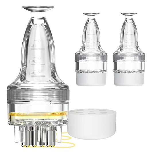 2 PCS Minoxidil Applicator, Quick Efficient Apply No Messy Hair Serum Applicator Small Minoxidil Applicator Tool, Hair Applicator Bottle Minoxidil Brush Scalp Applicator Comb Dedicated to Minoxidil