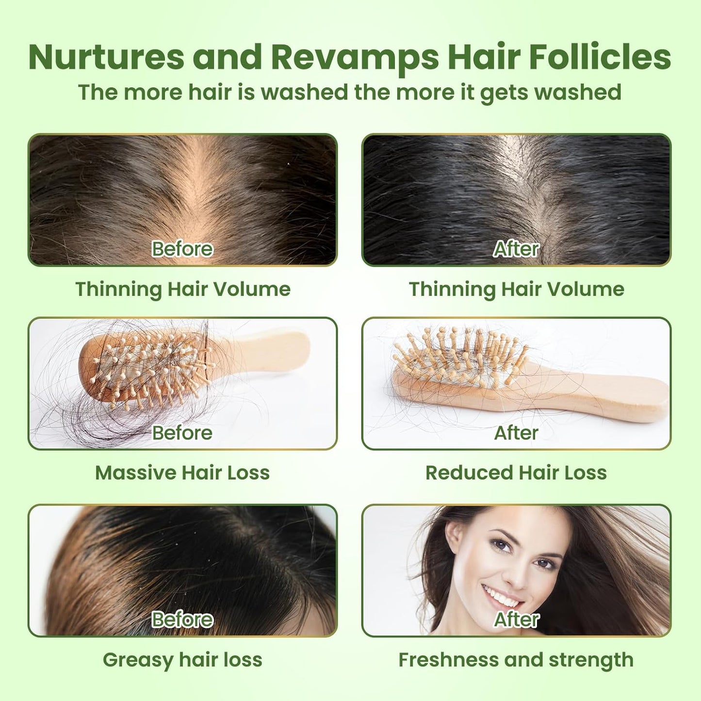 Rosemary Shampoo for Hair Growth: Thickening & Regrowth Formula for Women & Men - Rosemary Mint Strengthening Shampoo with Tea Tree Oil Biotin for Thinning & Loss Hair & Dry Damaged Care