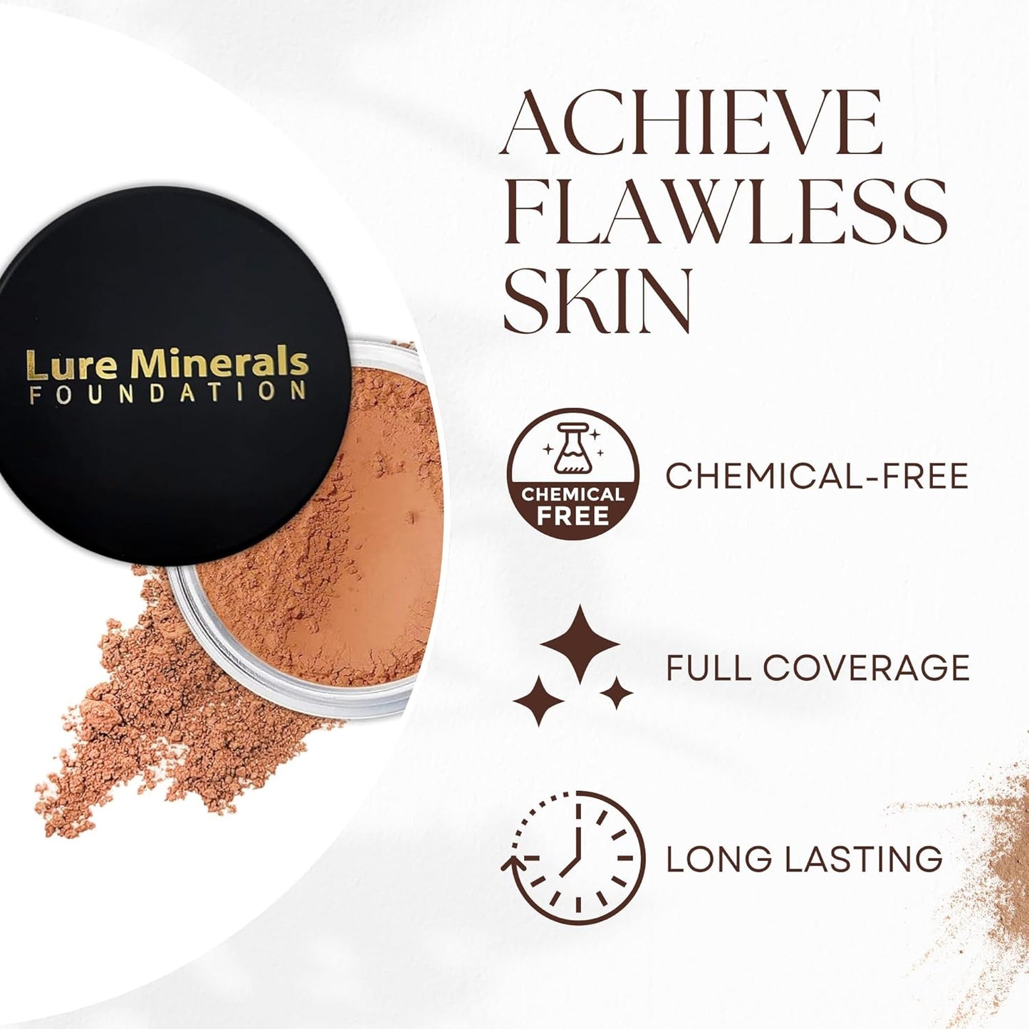 Lure Minerals Bronze warmth All over Face Bronzer (Compare to Bare Minerals) (Warmth) Large 1.oz Jar