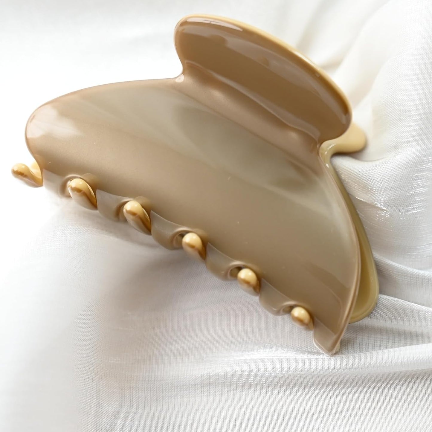 Handmade Celluloid Acetate French Design Barrettes Tortoise Shell Claws Hair Claw Luxury Fashion Accessories Hair Clip for Women (bonzegold color)