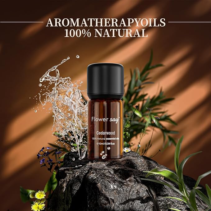 Cedarwood Essential Oil 0.34Oz - 100% Pure Natural MAX Undiluted Premium Therapeutic Grade Essential Oils for Diffuser/Skin Care/Massage/Hair/DIY