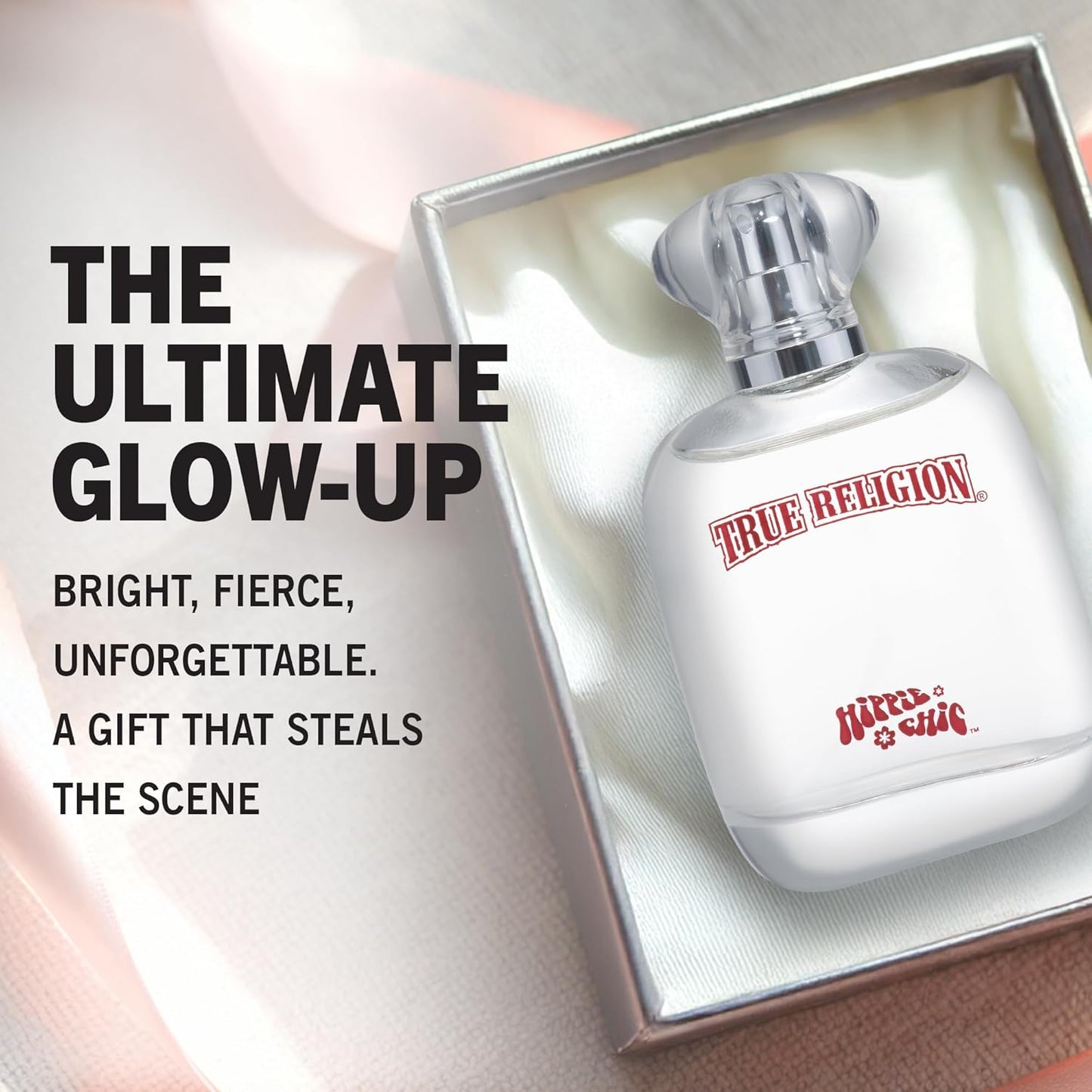 True Religion Hippie Chic Eau De Parfum Spray for Women - Perfume for Women, Fruity Floral Fragrance w/ Jasmine, Sandalwood & Vanilla, EDT, Designer Scent for Her, Long Lasting - 3.4 fl oz (100 mL)