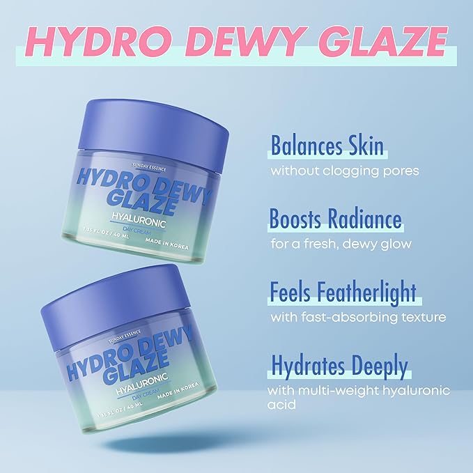 Hyaluronic Acid Day Cream - Dermatologist Tested, Anti-Aging, Korean Skin Care, Hydrates & Smooths Dry Skin, Improves Texture & Firmness - Clean Beauty, Vegan, Non-GMO - 1 Pack