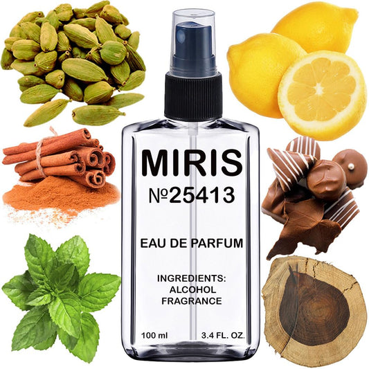 MIRIS No. 25413, Inspired by Black XS, Long-Lasting Eau de Parfum for Men, Spray 3.4 Fl Oz / 100 ml