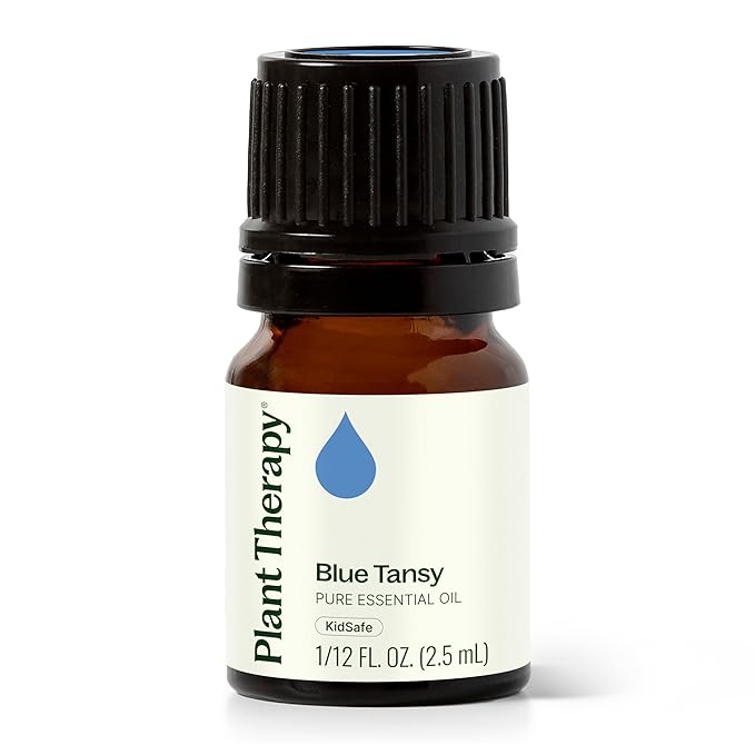 Plant Therapy Blue Tansy Essential Oil 100% Pure, Undiluted, Natural Aromatherapy, Therapeutic Grade 2.5 mL (1/12 oz)
